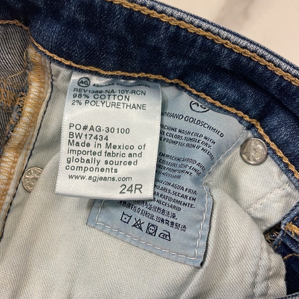 AG Adriano Goldschmied The Legging Ankle super skinny jeans size 24 - Picture 4 of 6